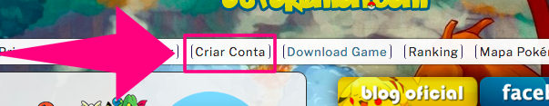 ot pokemon criar conta