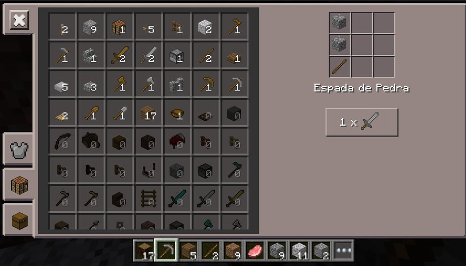 Criando itens na Bancada de Minecraft PE