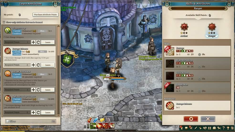 Entendendo os atributos de Tree of Savior