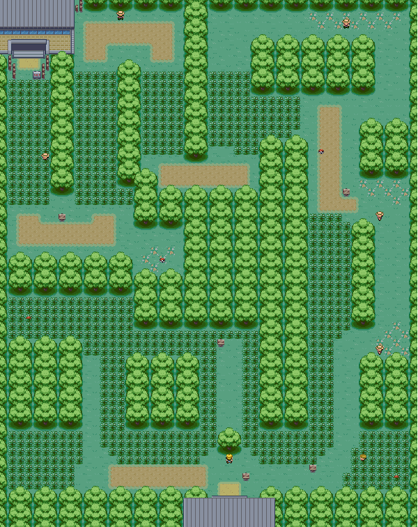 mapa da floresta de viridian