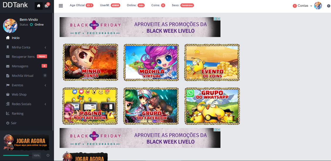 DDTank Age site oficial