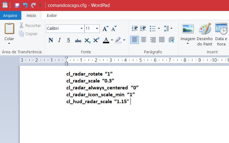 Exemplo arquivo cfg CS GO
