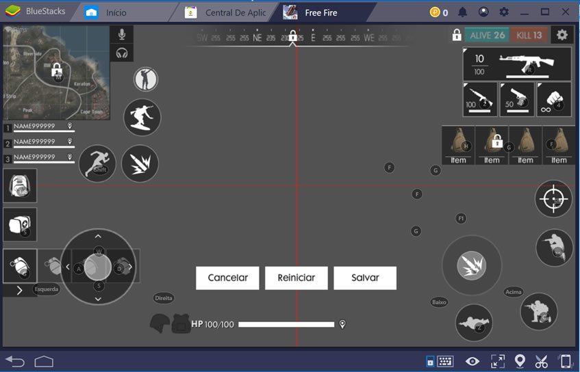 HUD do Free Fire para o PC