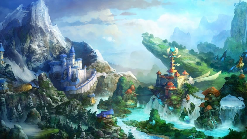Paisagem de jogo de fantasia