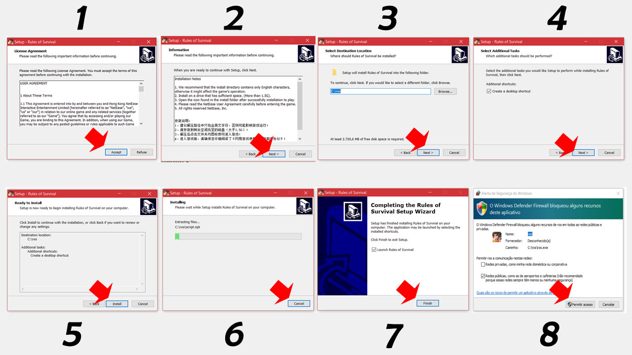 Instalando o Rules of Survival no PC