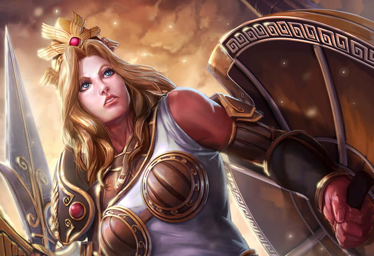 Athena - 7 melhores deuses do Smite