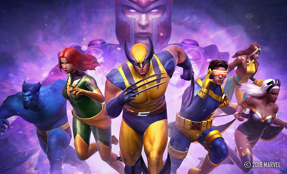 Os XMen em Future Fight