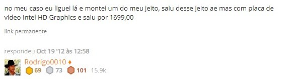 Opiniões de seus compradores