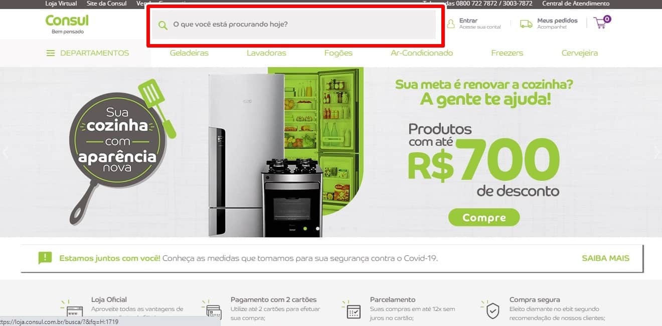 Como comprar no site da Consul?