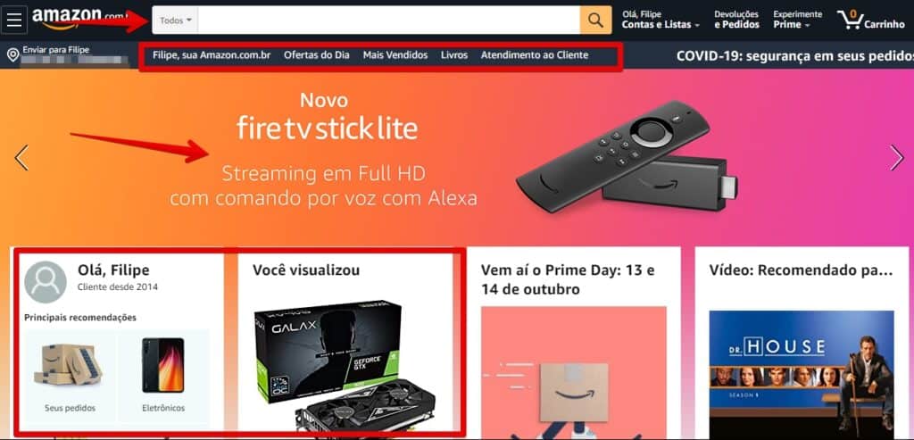 amazon é confiável - página inicial