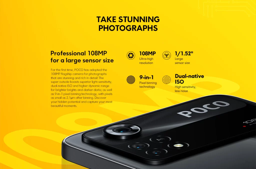 Câmeras POCO X4 Pro 5G e M4 Pro