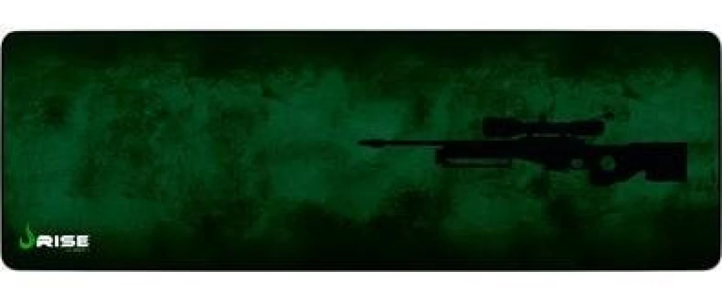 Mousepad Gamer Rise Mode Speed, Sniper, Estendido (900x300mm), Verde, Borda Costurada – Rg-Mp-06-Snp