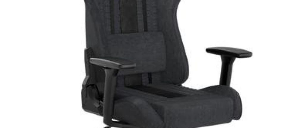 Cadeira Gamer Corsair Tc100 Relaxed Fabric, Até 120kg, Com Almofadas, Reclinável, Cilindro De Gás Classe 4, Preto E Cinza – Cf-9010052-Ww