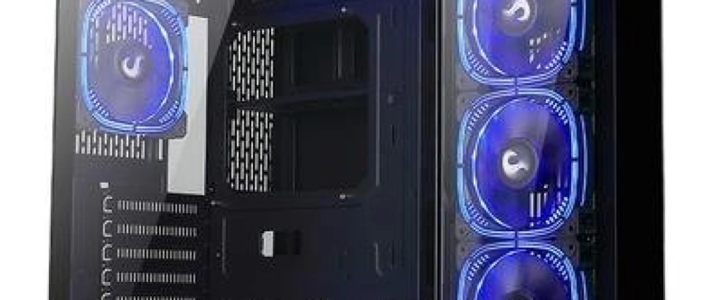 Gabinete Gamer Rise Mode Galaxy Glass Standard V2, Mid Tower, Atx, Lateral E Frontal Em Vidro Temperado, Sem Fans, Preto – Rm-Ga-Ggst2-Fb