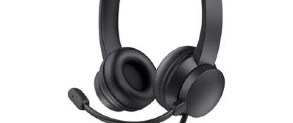 Headset Trust Ayda, Microfone Rebatível, Design Leve, Para Pc, Conexão Usb, Preto – 25088